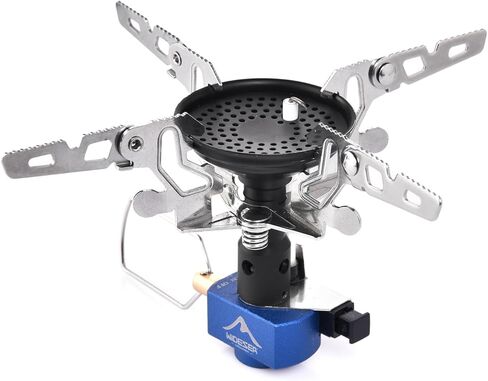 Widesea 3500W Windproof Camp Stove,Camping Gas Stove, Small Camping Stove with Piezo Ignition,Portable Collapsible Stove for Outdoor,Picnic, and Backpacking Hiking in Kuwait