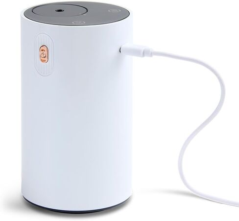 NEOM Wellbeing Pod Mini+ موزع روائح الزيوت العطرية، أبيض I بدون ماء ولاسلكي I محمول ومتعدد الاستخدامات - السيارة أو المكتب أو المنزل I ما يصل إلى 125 ساعة من استخدام العطور الطبيعية لكل شحنة in Kuwait