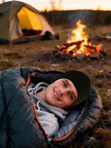 Winter Fleece Beanie, Wide Double-Layer Brim Warm Skull Cap, Windproof Lightweigh Sleep Hat for Men Women in Saudi Arabia