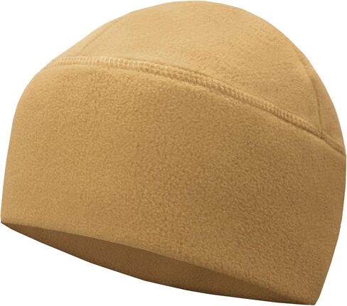 Winter Fleece Beanie, Wide Double-Layer Brim Warm Skull Cap, Windproof Lightweigh Sleep Hat for Men Women in Saudi Arabia