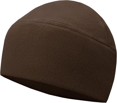 Winter Fleece Beanie, Wide Double-Layer Brim Warm Skull Cap, Windproof Lightweigh Sleep Hat for Men Women in Saudi Arabia