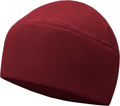 Winter Fleece Beanie, Wide Double-Layer Brim Warm Skull Cap, Windproof Lightweigh Sleep Hat for Men Women in Saudi Arabia