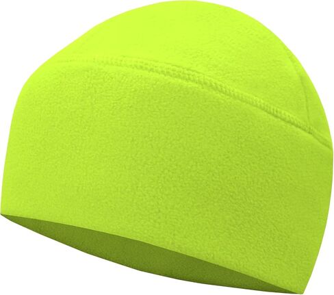 Winter Fleece Beanie, Wide Double-Layer Brim Warm Skull Cap, Windproof Lightweigh Sleep Hat for Men Women in Saudi Arabia