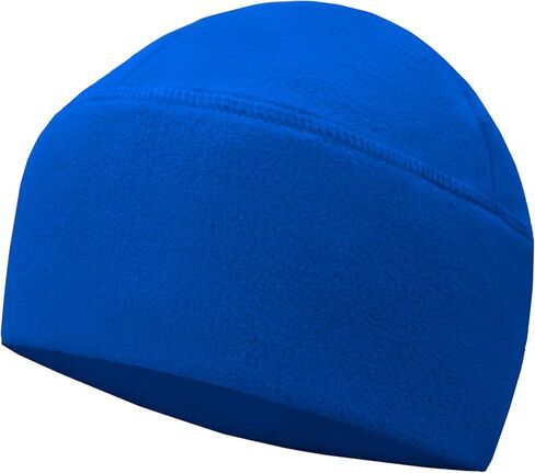 Winter Fleece Beanie, Wide Double-Layer Brim Warm Skull Cap, Windproof Lightweigh Sleep Hat for Men Women in Saudi Arabia