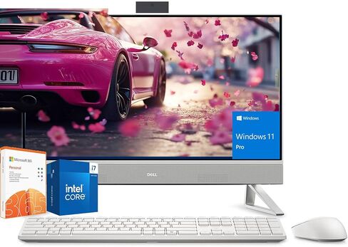 Dell Inspiron 27" Touchscreen All-in-One Desktop PC for Work & Entertainment - Intel 10-Core 7-150U,64GB DDR4 RAM, 1TB SSD, NVIDIA MX570A, Windows 11 Pro in Saudi Arabia