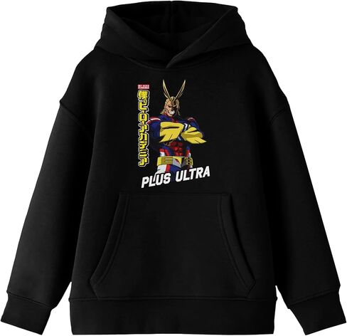 Bioworld My Hero Academia All Might Plus Ultra Youth Black Graphic Hoodie in Saudi Arabia
