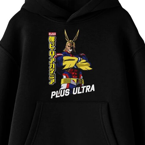 Bioworld My Hero Academia All Might Plus Ultra Youth Black Graphic Hoodie in Saudi Arabia