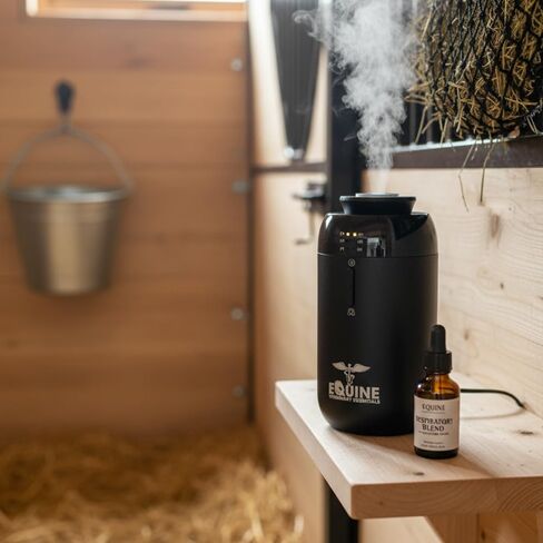 Equine Friendly Aromatherapy Diffuser | Includes 2 Luxury Essential Oils for Calming & Respiratory | Ultrasonic Cool Mist Humidifier with Auto-Off Protection for Home, Offices & Barn in Saudi Arabia