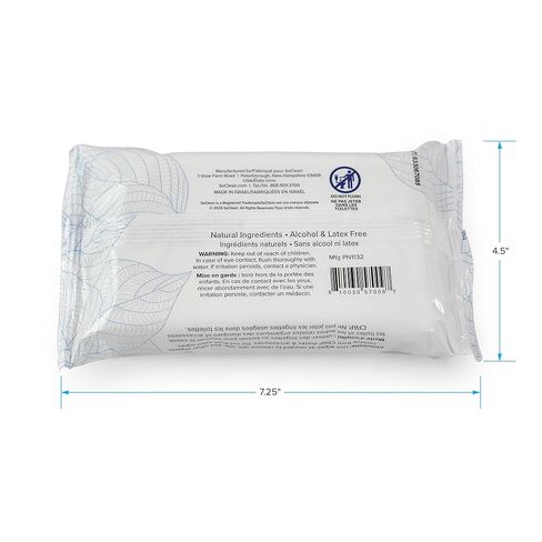 مناديل قناع SoClean CPAP | 100% قطن | خالي من الكحول | خالي من العطور | خالية من اللاتكس | عبوة مسطحة مكونة من 64 قطعة | سهلة التعبئة للسفر in Kuwait