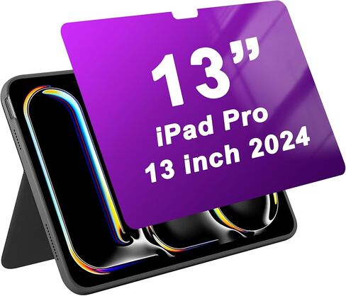 Privacy Screen Protector for iPad (A16) 11th / 10th Generation (2025/2022) Gradient Colorful Anti-Spy Tempered Glass Anti-Bluelight for iPad10 iPad11 Bubble Free Case Friendly in Kuwait
