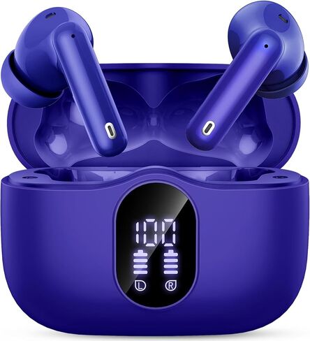 Wireless Earbuds, Bluetooth Headphones Bass Stereo IP7 Waterproof in Ear Earphones for Laptop Pad Phones Sports Workout in Kuwait
