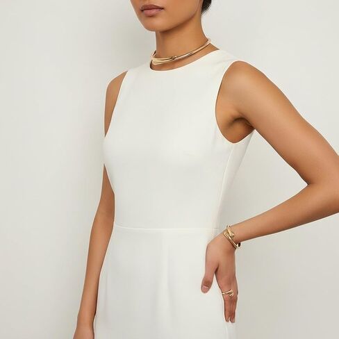 Chunky Gold Choker Necklace Bracelets Ring for Women Statement Golden/Silver Teardrop Open Cuff Collar Necklace Minimalist Fashion Jewelry Set Accessories for Women in Saudi Arabia