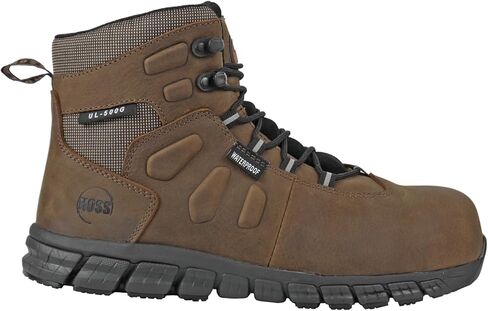 Hoss Boot Men's Brown Tikaboo Ultra Light Met Guard Composite Safety Toe SD in Saudi Arabia