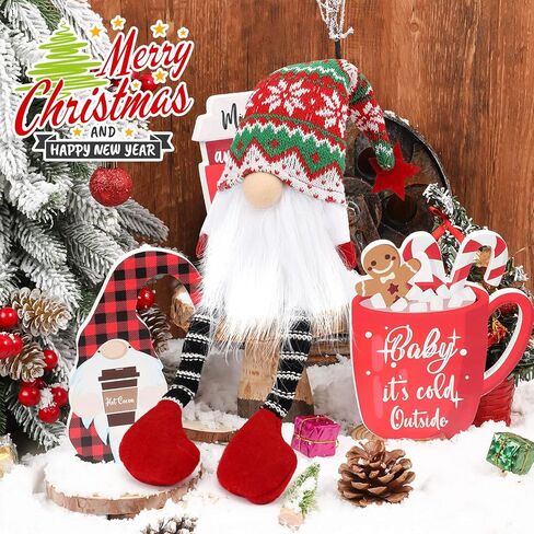 جنوم زينة عيد الميلاد للمنزل سانتا عيد الشكر عيد الحب عيد ميلاد السويدية الشمال Tomte قزم قزم عيد الميلاد التماثيل أفخم محشوة ديكور الحلي لصينية الطاولة الطاولة in Saudi Arabia