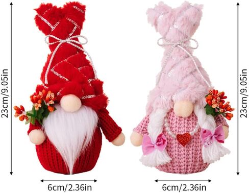 ديكور عيد الحب التماثيل القطيفة مع الأضواء، هدية عيد الحب للزوجين للنساء، زخرفة صينية ذات طبقات على شكل طاولة قزم in Kuwait