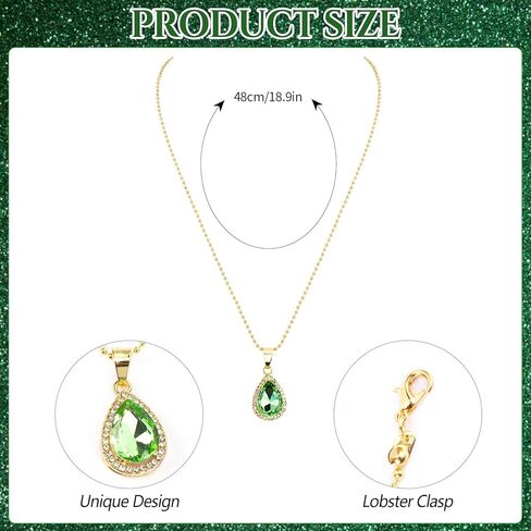 Princess Green Crown and Necklace Set for Women Tiana Costume, Princess Tiara for Adult Halloween Accessories Party Dress Prom Gifts in Kuwait