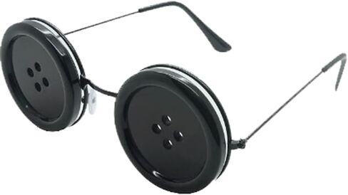 مجموعات إكسسوارات قلائد تنكرية مكونة من 4 قطع للحفلات التنكرية - قلادة على شكل زر عيون ترى حجرًا على شكل يعسوب ومشبك شعر مفتاح أسود - للنساء والرجال لتزيين حفلات الهالوين وهدايا أعياد الميلاد (D) in Kuwait