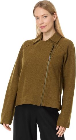 Eileen Fisher Women's Moto Jacket with Zip Front in Saudi Arabia