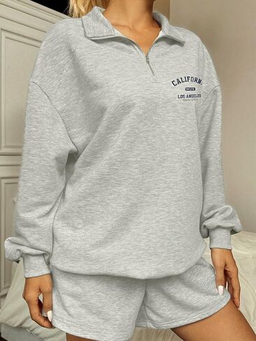 Fall Womens Zip Up Hoodies Fleece Oversized Sweatshirts Fashion Outfits Sweaters Winter Clothes in Saudi Arabia