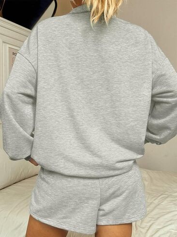 Fall Womens Zip Up Hoodies Fleece Oversized Sweatshirts Fashion Outfits Sweaters Winter Clothes in Saudi Arabia
