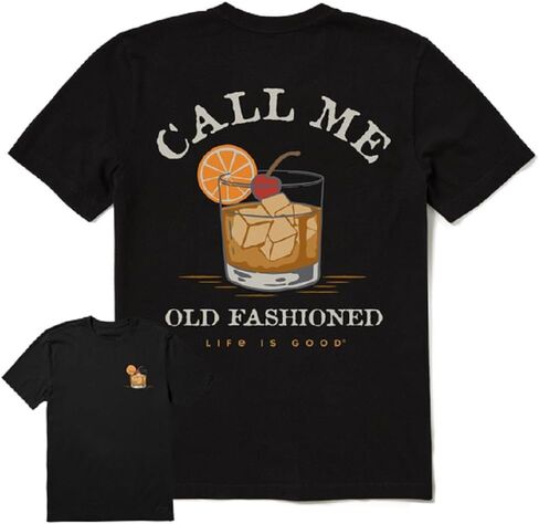 Life is Good Men's Call Me Old Fashioned Short Sleeve Crusher-LITE Tee in Saudi Arabia