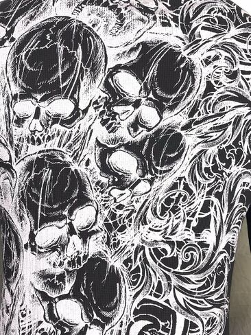 Xtreme Couture by Affliction Mens Thermal T-Shirt Accuser Skull Biker MMA Gym$58 in Saudi Arabia