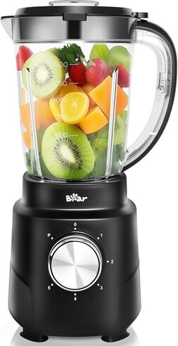 Bear Blender, 2024 New 700W Smoothie Countertop Blender with 40oz Blender Cup for Shakes and Smoothies, 3-Speed for Crushing Ice, Puree and Frozen Fruit with Autonomous Clean in Kuwait