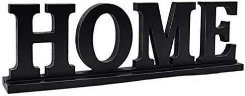 YUMBOR Black Wooden Cutout Blessed Freely Standing Sign Table Décor Kitchen Tabletop Fireplace Mantel Centerpiece Decoration Standing Rustic Wood Block Letters Wall Decorations (Blessed) in Saudi Arabia