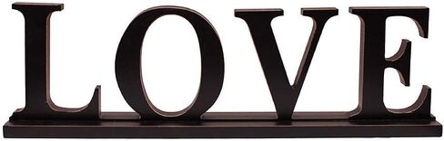 YUMBOR Black Wooden Cutout Blessed Freely Standing Sign Table Décor Kitchen Tabletop Fireplace Mantel Centerpiece Decoration Standing Rustic Wood Block Letters Wall Decorations (Blessed) in Saudi Arabia