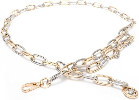 Michael Kors womens Two Tone Chain Belt, Stylish & Versatile Accessory for Everyday Wear in Kuwait