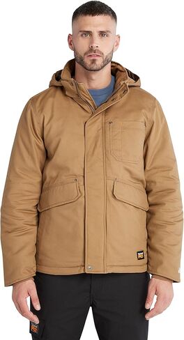 Timberland PRO Men's Ironhide Hooded Insulated Jacket, Dark Wheat, X-Large in Saudi Arabia
