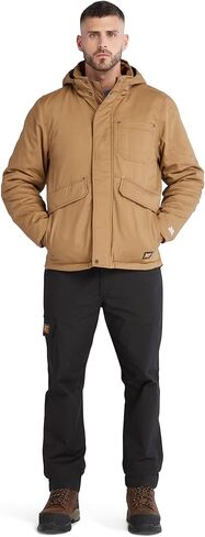 Timberland PRO Men's Ironhide Hooded Insulated Jacket, Dark Wheat, X-Large in Saudi Arabia