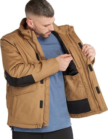 Timberland PRO Men's Ironhide Hooded Insulated Jacket, Dark Wheat, X-Large in Saudi Arabia