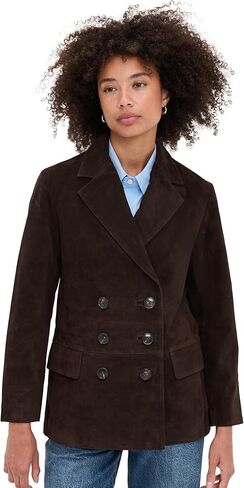 Madewell Women's Double-Breasted Blazer in Suede in Saudi Arabia