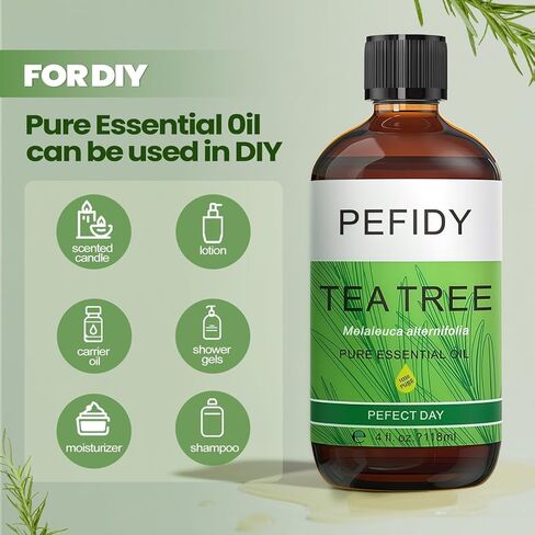 Tea Tree Oil 4 Fl Oz/118 ml 100% Natural Tea Tree Essential Oil for Skin,Foot,Hair,Scalp,Cleaning,Body, Aromatherapy in Saudi Arabia