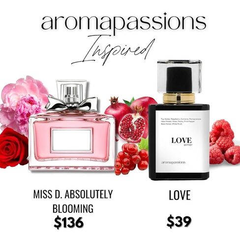 روائح الحب | مستوحاة من D ABSOLUTELY BLOOMING | عطر فرمون للنساء | خلاصة العطر | عطر زيتي عطري طويل الأمد من Dupe Clone | عطر دي موجر | (1 أونصة سائلة / 30 مل) in Saudi Arabia