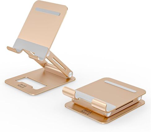 Minthouz Tablet Stand, Multi-Angle Adjustable Tablet Holder, Aluminum iPad Stand Compatible with iPhone 16 15 14 13 Pro Max Mini, 12 11 XR X 8 Plus SE, Smartphone-Green in Saudi Arabia
