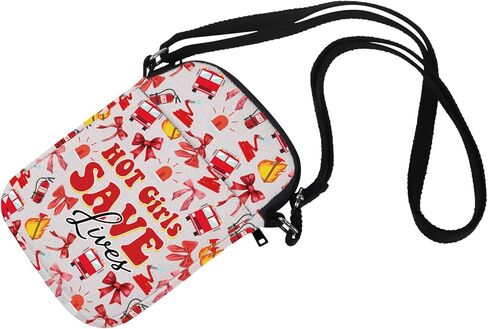Firefighter Gift for Her Fire Academy Graduation Gift Hot Girls Save Lives Crossbody Bag for Female Firefighter Fire Wife in Saudi Arabia