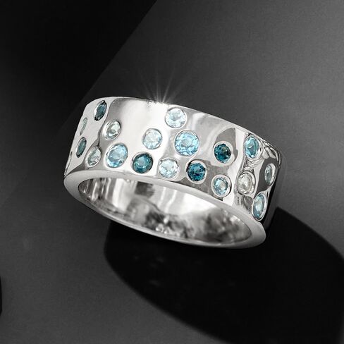 Ross-Simons 0.70 ct. t.w. Tonal Blue Topaz Ring in Sterling Silver in Saudi Arabia