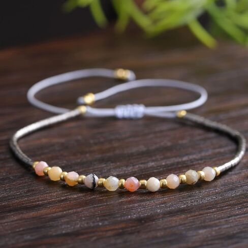 Anxiety Fidget Bracelet for Women Natural Stone Jewelry Triple Protection Calming Stress Relief Bracelet for Mental Balance and Relaxation Gifts in Saudi Arabia