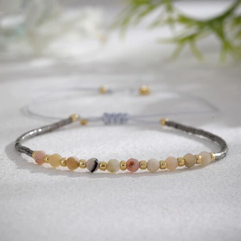 Anxiety Fidget Bracelet for Women Natural Stone Jewelry Triple Protection Calming Stress Relief Bracelet for Mental Balance and Relaxation Gifts in Saudi Arabia