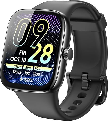 TOZO AMOLED S7 Smart Watch Bluetooth Call 1.85" Ultra HD Screen,Dynamic Dials Messages Push 100+ Sports Modes,Detect Human Health (Heart Rate,Blood Oxygen) with High Battery Life Touch Screen Watch in Kuwait