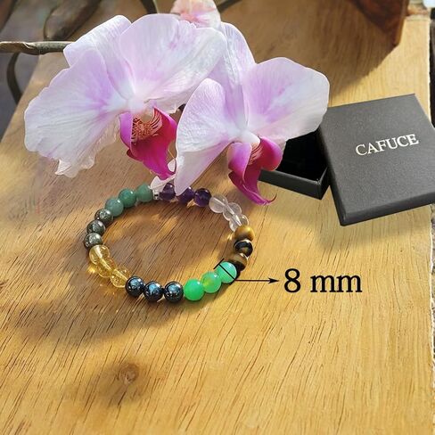 Natural Stone Wealth Money Bracelet for Women Beaded Protection Bracelet Adjustable Lucky Bracelet Feng Shui Black Obsidian Handmade Jewelry Gift in Saudi Arabia