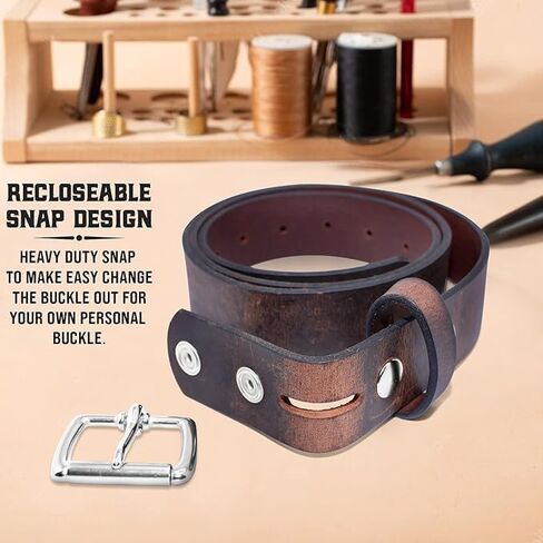 Mens Belts Leather Veg Oil Tan, Genuine Buffalo Leather Handmade By Amish, 1.5 Inch Wide & 3.6mm Thickness in Saudi Arabia