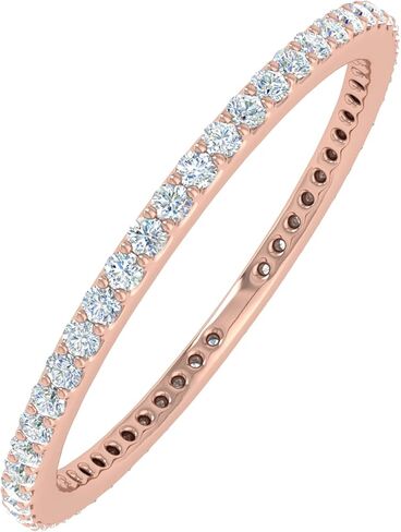 1/3 Carat Diamond Eternity Wedding Band in 10K Gold - IGI Certified in Saudi Arabia