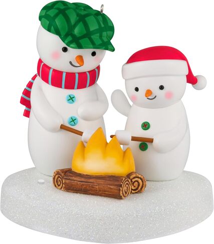 Hallmark Keepsake Christmas Ornament 2025, Roasting Marshmallows 2025 Musical, Snowman Collectors Gifts in Kuwait