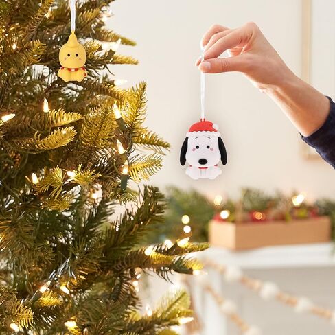 Hallmark Better Together Peanuts Holiday Snoopy and Woodstock Magnetic Christmas Ornaments, Set of 2, Gifts for Peanuts Fans in Saudi Arabia