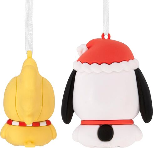 Hallmark Better Together Peanuts Holiday Snoopy and Woodstock Magnetic Christmas Ornaments, Set of 2, Gifts for Peanuts Fans in Saudi Arabia