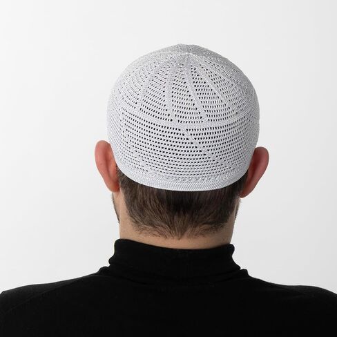 قبعات Modefa الإسلامية الفاخرة من الدرويش الكوفي التركي للرجال، قبعة إسلامية خفيفة الوزن ومسامية، مقاس واحد مناسب in Kuwait