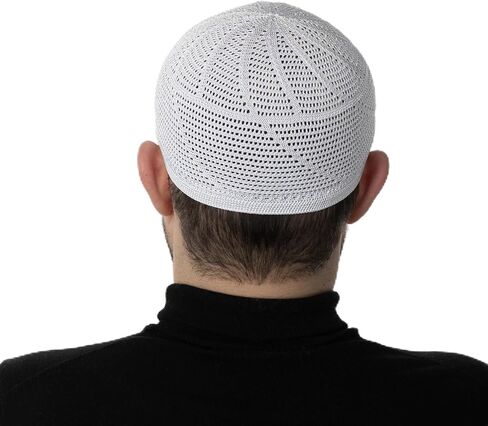 قبعات Modefa الإسلامية الفاخرة من الدرويش الكوفي التركي للرجال، قبعة إسلامية خفيفة الوزن ومسامية، مقاس واحد مناسب in Kuwait